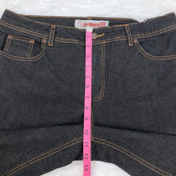 ✅SOLD✅Faded Glory Dark Blue Jeans Mid Rise Bootcut - Picture 8 of 10